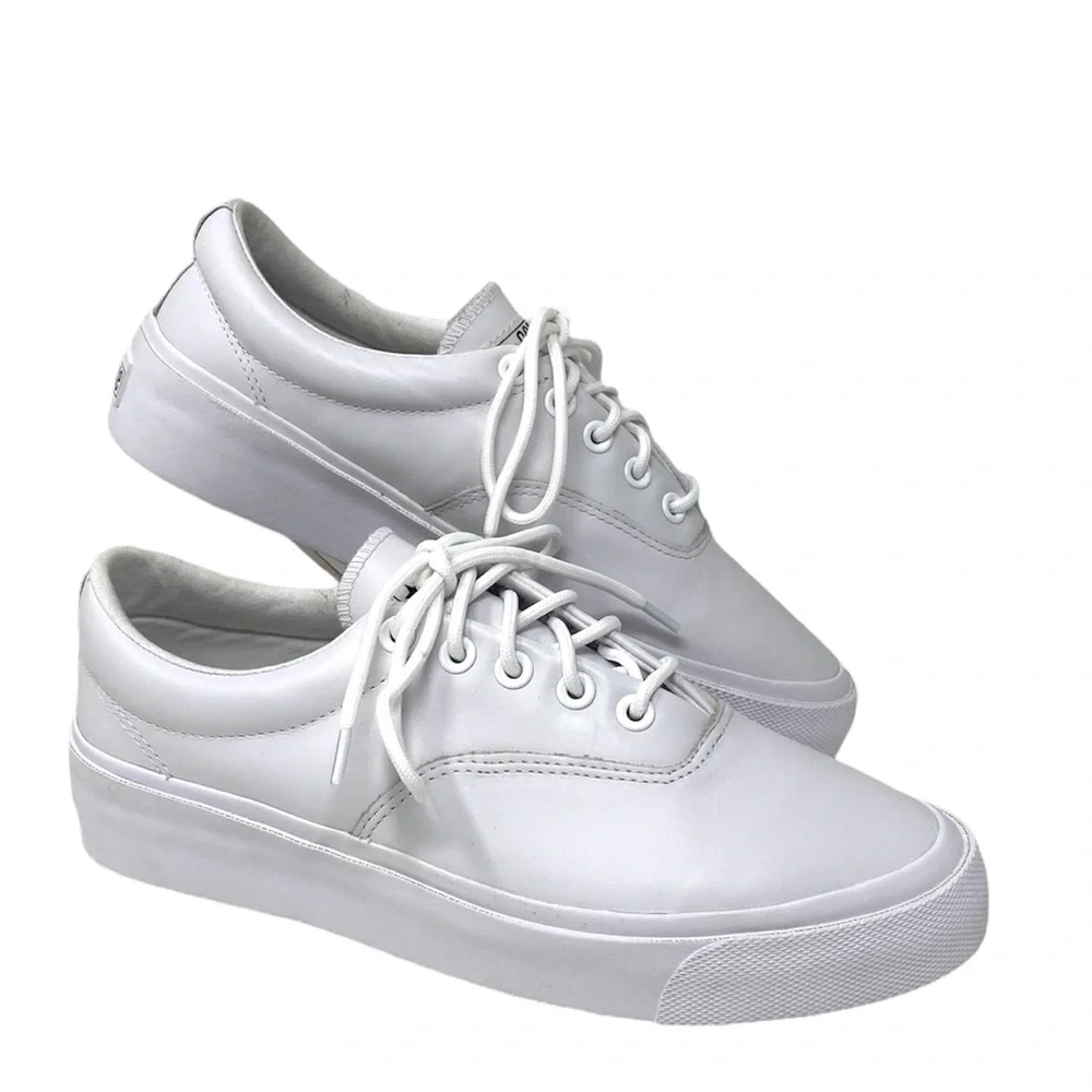 Converse SkidGrip Shoes Men's CVO OX White Leather Casual Size Sneakers 168913C - Picture 4 of 10